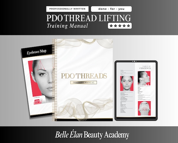 PDO Threads Training Manual: Aesthetics Tutor Guide - Canva Template (60 Pages, Editable)