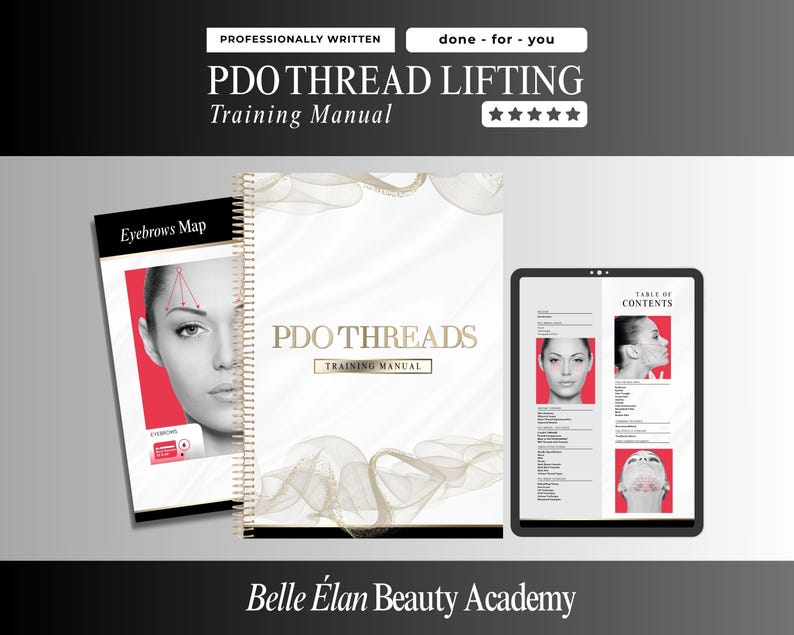 PDO Threads Utbildningsmanual: Estetikhandledarguide - Canva-mall (60 sidor, redigerbar) bild 1
