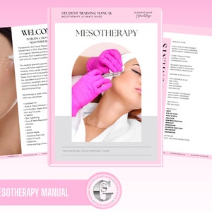 Mesotherapy Training Manual: Editable Course Guide (Canva)