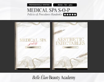 Medspa SOP Handbooks: Editable Policies, Safety & Health (Canva Template)