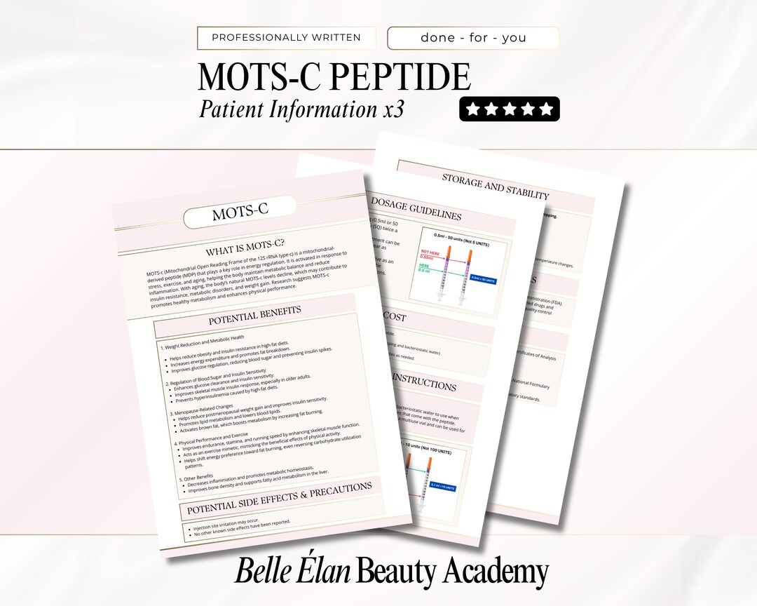 melanotan tablets MOTS-c-Peptid-Patient-Handout-Vorlagen: Medspa-Dosierungsanleitung (in  Canva bearbeiten)