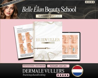 Dermal Fillers Training Manual: Cosmetic Injection Techniques (Canva Template)
