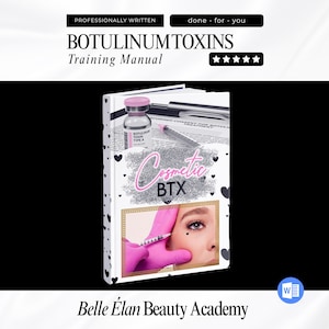 Botox nurse injector, Nurse injector botox training, Botox manual, Botox training manual, Cosmetic nurse, Cosmetic injector, Microsoft word