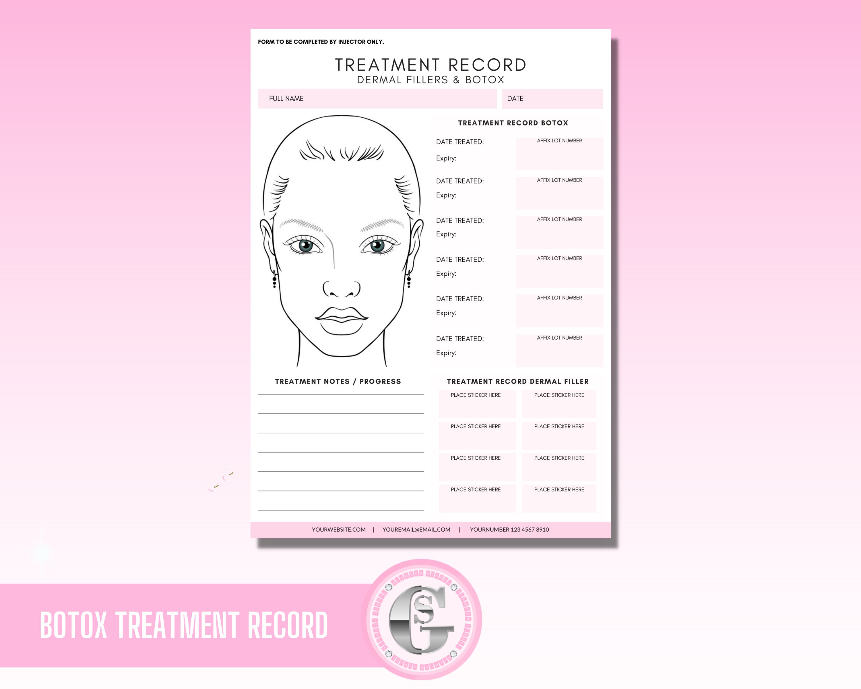 The Botox Treatment Record Template You'Ve Been Looking For - 3xf7phl
