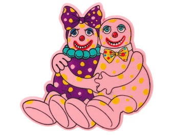 Mr Blobby Magnet- Cuddling Blobby's