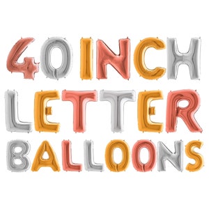 40 Inch Foil Number Balloons Inflate With Air or Helium Party celebration event wedding Etsy UK