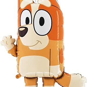 Globo de aluminio con personaje en forma de bingo de 32 pulgadas de Bluey