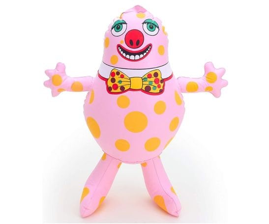 Cartoon fish character named mr. blobby