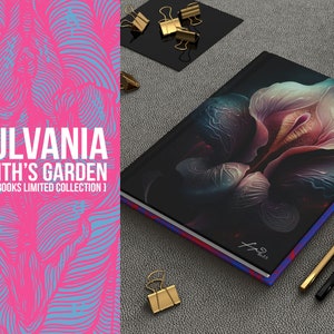 Notebook | Vulva Art | A4 | OSHUN Flower | Gift | Vulva | Hardcover Journal | Flower