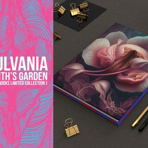 Vulva Art | A4 Notebook | APHRODITE Flower | Gift | Vulva | Hardcover Journal | Flower