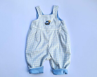 Reversible Baby Dungarees