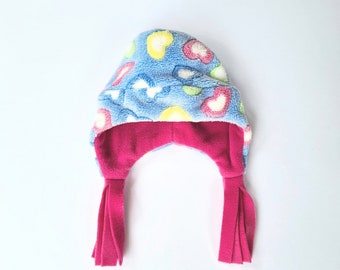 Cosy Heart Fleece Hat