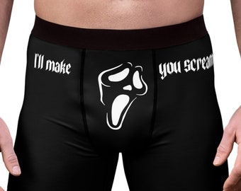 I Make You Scream Boxer Halloween Men Boxer Briefs Spooky Season Boxer Funny Halloween Horror Underwear Halloween Gift For Halloween Lover