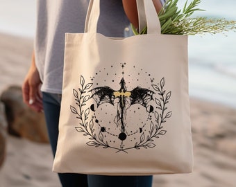 Fantasy Reader Boekenliefhebber Tote Bag Leesgrage Canvas Tote Vierde Wing Tote Bag Dragon Rider Bag Riders Kwadrant Booktok Bookstagram Ironflame