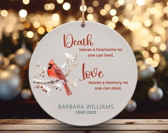 Personalized Memorial Christmas Ornament Custom In Loving Memory Christmas Ornament Lost But Never Forgotten Ornament Loss Of Loved One