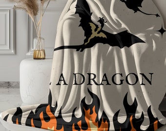 Fantasy Dragon Blanket Book Lover Gift War College Blanket Fantasy Dragon Rider Bookish Blanket Romantasy Gift Booktok Bookstagram Gift
