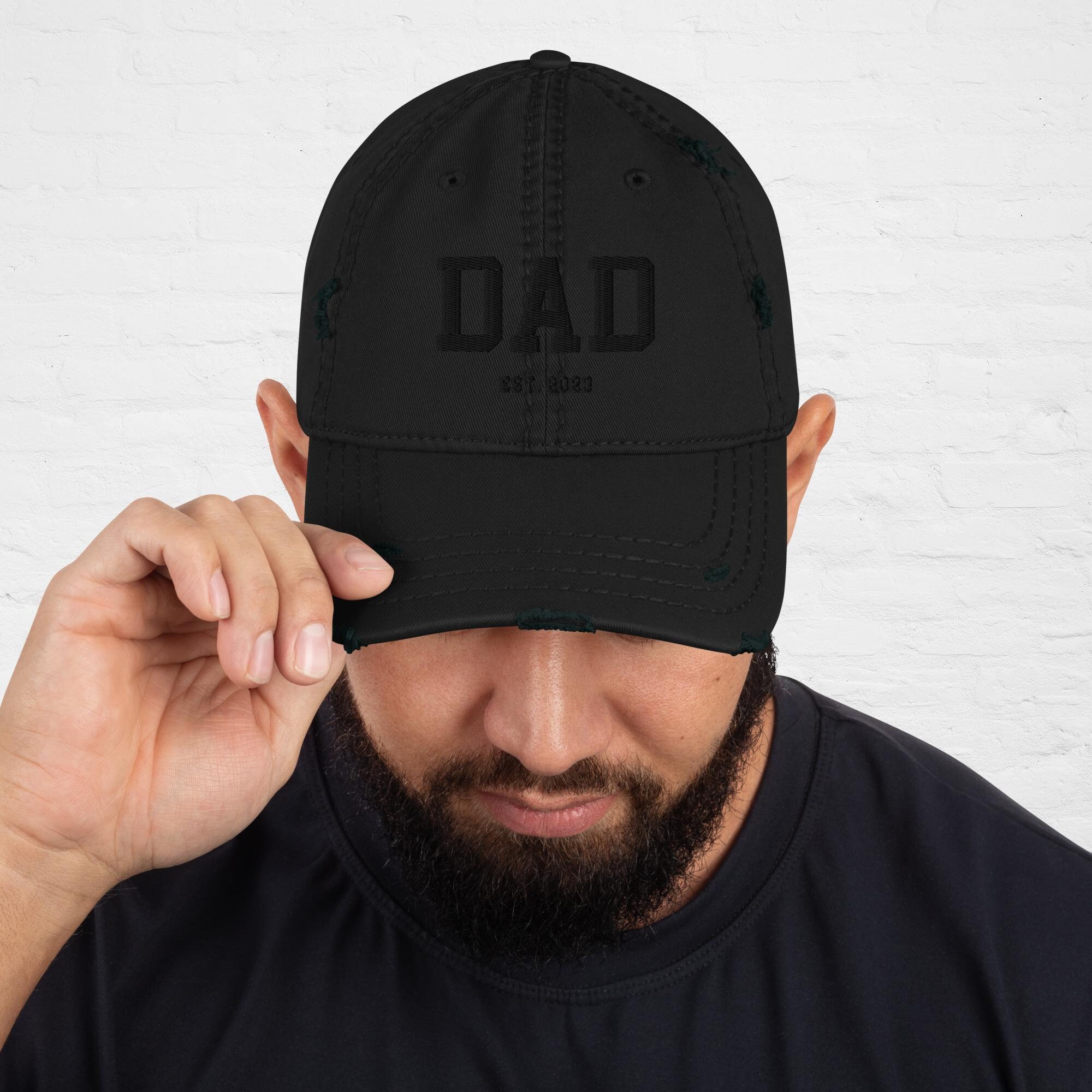 Sombrero de papá bordado personalizado Est 2023 - Regalo personalizable del Día del Padre para nuevos papás - Gorra de papá personalizada