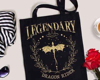 Fantasy Reade Dragon Rider-draagtas leergierige canvas draagtas Fourth Wing draagtas Dragon Rider-tas Riders Quadrant Booktok Bookstagram Ironflame