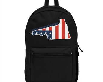 New Hampshire Backpack New Hampshire Map Schoolbag American Map Backpack Patriot Back To School Bag USA Backpack American Flag Bag USA Map