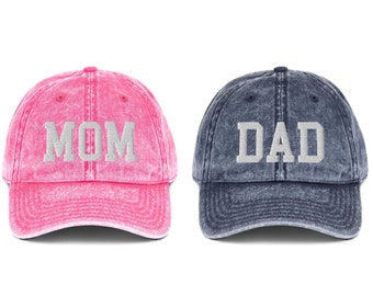 Mamá y papá Gorras de béisbol Anuncio de embarazo Sombreros bordados Sombrero de papá Mamá y papá para ser sombreros Nueva mamá Regalo Nuevo papá Sombrero de papá personalizado