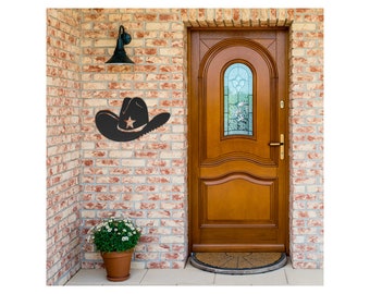 Texas Metal Wall Art Western Decor For Livingroom Decor Minimalist Metal Texas Wall Art Cowboy Hat Sign  Modern Home Decor For Texans