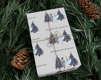 Personalized Wrapping Paper Nut Cracker Wrapping Paper Custom Name Holiday Wrapping Paper Roll Nutcracker Christmas Gift Wrapping Paper