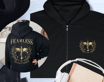 Dragon Rider War College Zip Up Hoodie Fantasy Dragon Bookish Reading Shirt Romantasy Gift YA Fantasy Books Zip Up Hoodie Booktok Gift