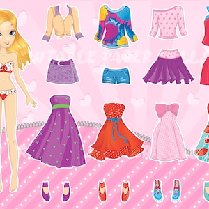 Dress Up Paper Dolls with Modern Clothing Accessories | Fun and Easy DIY Activity for Children | Download and Print Now!