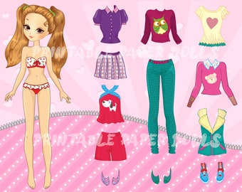 Dress Up Paper Dolls with Modern Clothing Accessories | Fun and Easy DIY Activity for Children | Download and Print Now!