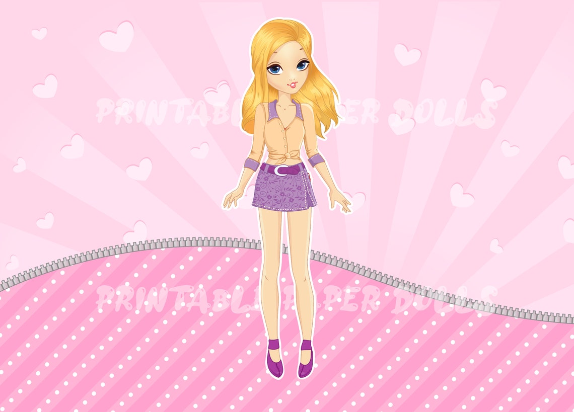 Dress up Paper Dolls With Modern Clothing Accessories Fun and Easy DIY Activity for Children