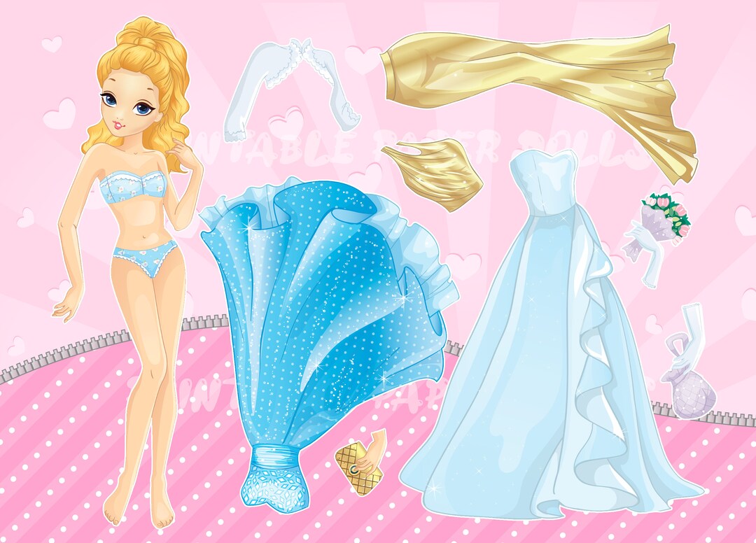 Dress up Paper Dolls With Trendy Clothing Accessories Enjoyable and Simple DIY Activity for Kids