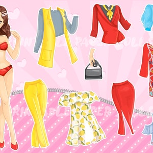 Dress Up Paper Dolls with Modern Clothing Accessories | Fun and Easy DIY Activity for Children | Download and Print Now!