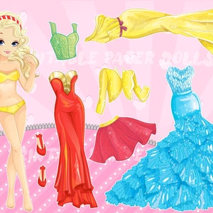 Styling Paper Dolls with Contemporary Fashion Accessories | Exciting and Effortless DIY Project for Children | Download and Print Today!