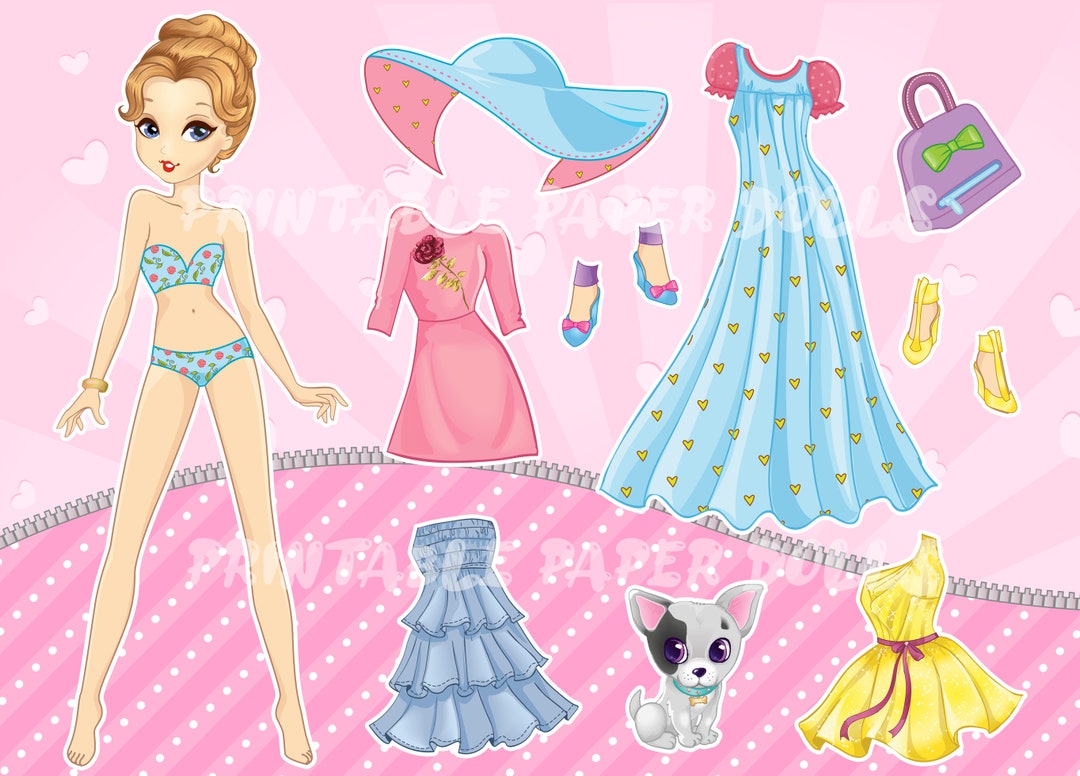 Dress up Paper Dolls With Modern Clothing Accessories Fun and Easy DIY