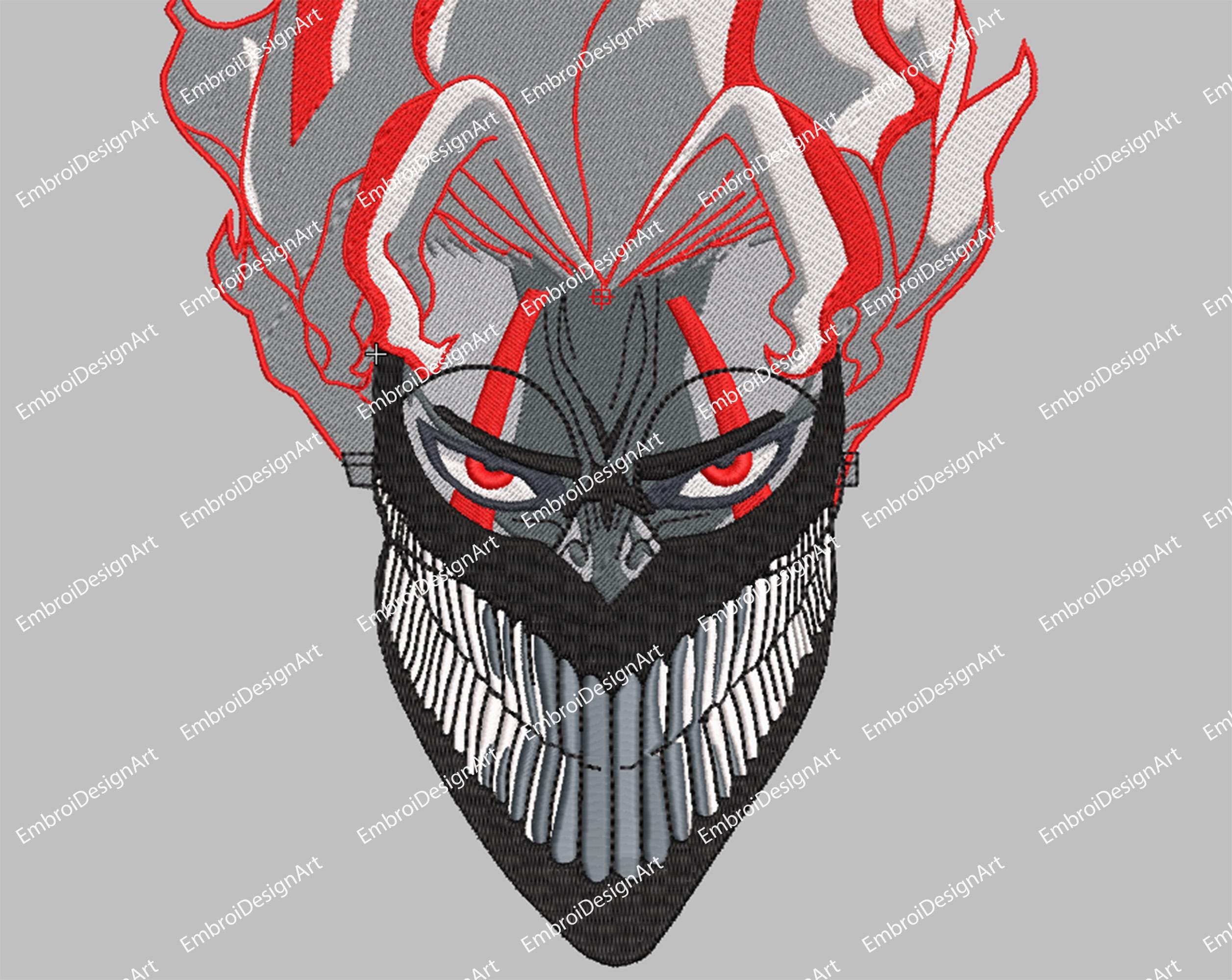 Inspired Anime Machine Embroidery Design, Instant Download With 5 Sizes ...