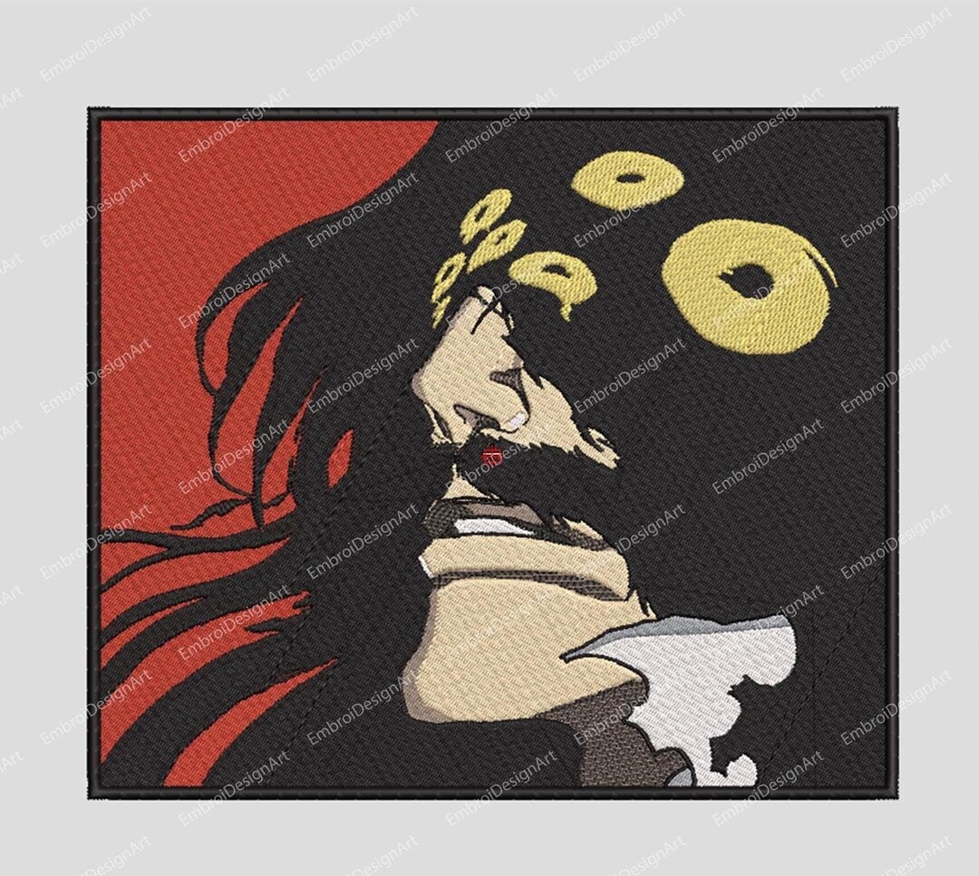 Inspired Anime Machine Embroidery Design, Instant Download With 5 Sizes ...