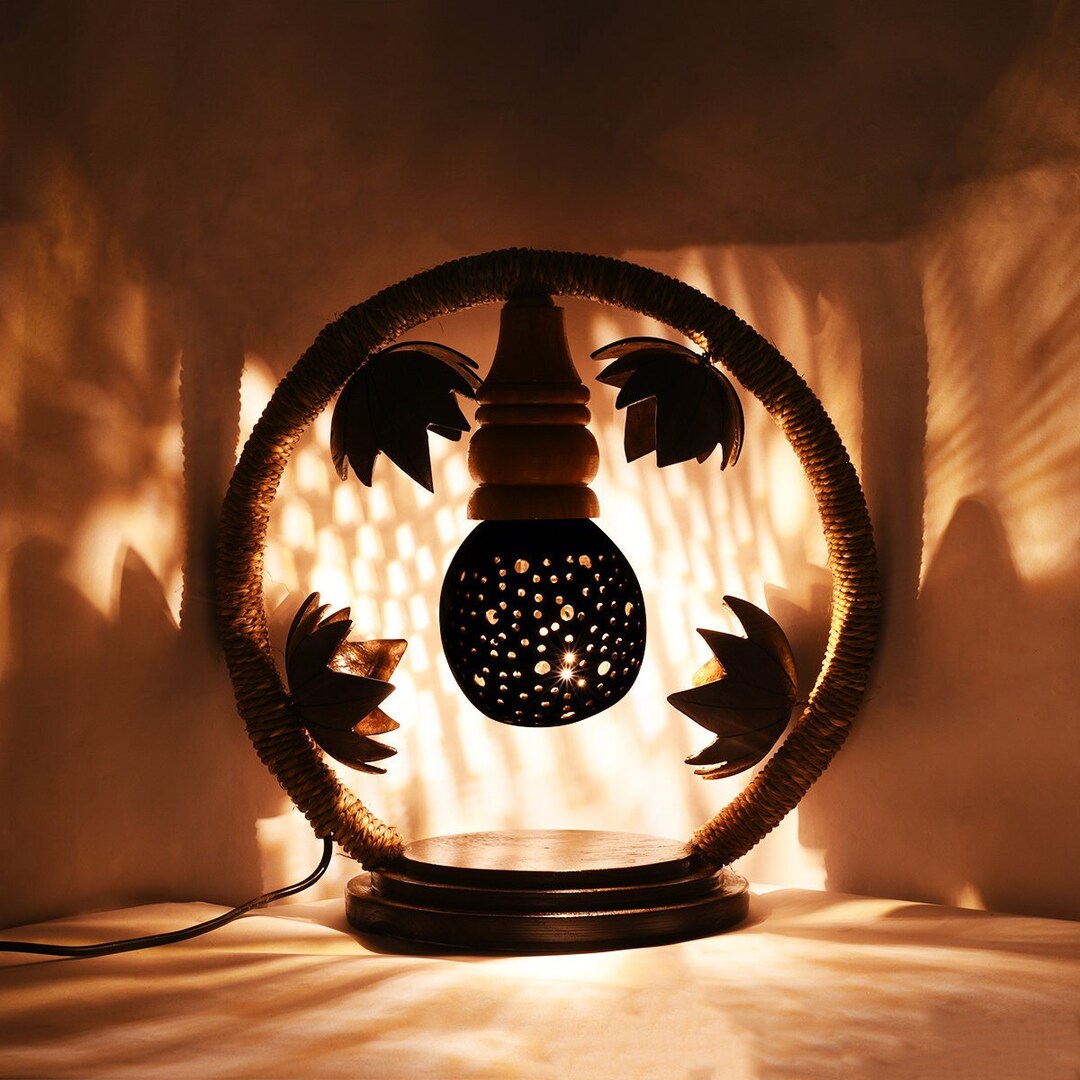 Coconut shell sales pendant light