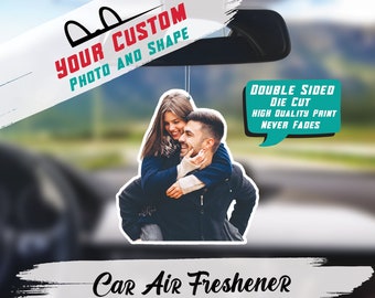 Custom Car Air Freshener – Personalised Funny Air Fresheners for Cars | Unique Photo Gift, Personalised Car Accessories