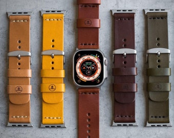 Handgefertigtes Lederarmband für Apple Watch Ultra-Band, Armband iWatch ULTRA