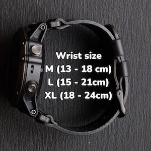 Handgefertigtes Lederarmband für Garmin Uhr mit QuickFit in 6 Farben Bild 8