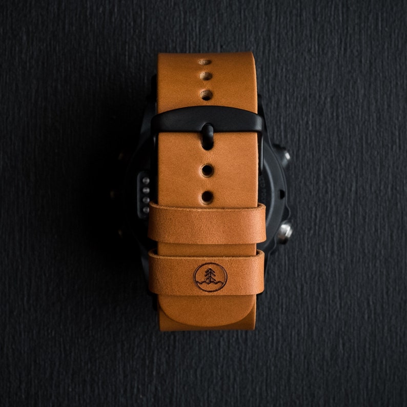 Bracelet en cuir fait main pour montre Garmin avec QuickFit en 6 couleurs image 6