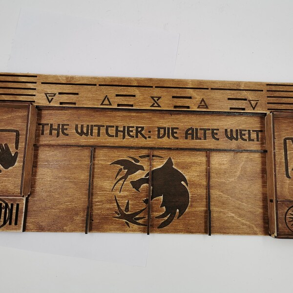 The Witcher Old World, organisateur en bois pour joueur, tableau de bord, plateau de joueur, insert