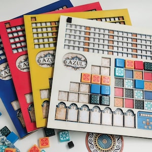 Azul Player Board - laser cut files - DXF, lightburn, Ai, svg