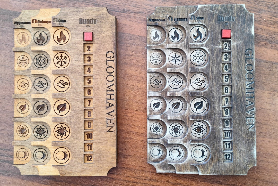 Gloomhaven Wooden MANA TRACKER, Board Game, Dashboard, English Version ...
