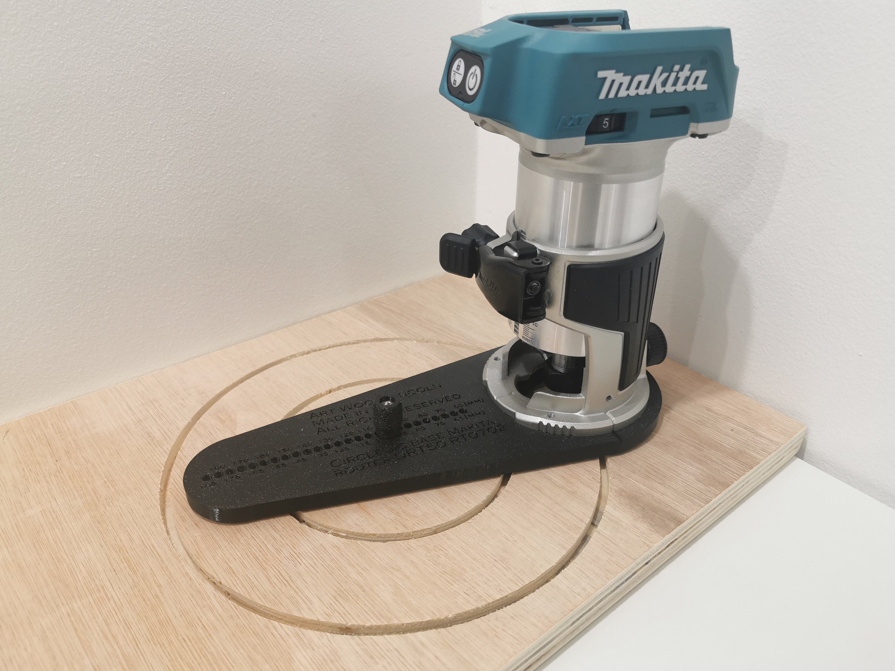Makita Trim Router Circle Jig Adaptor STL Files (digital ONLY) - Etsy