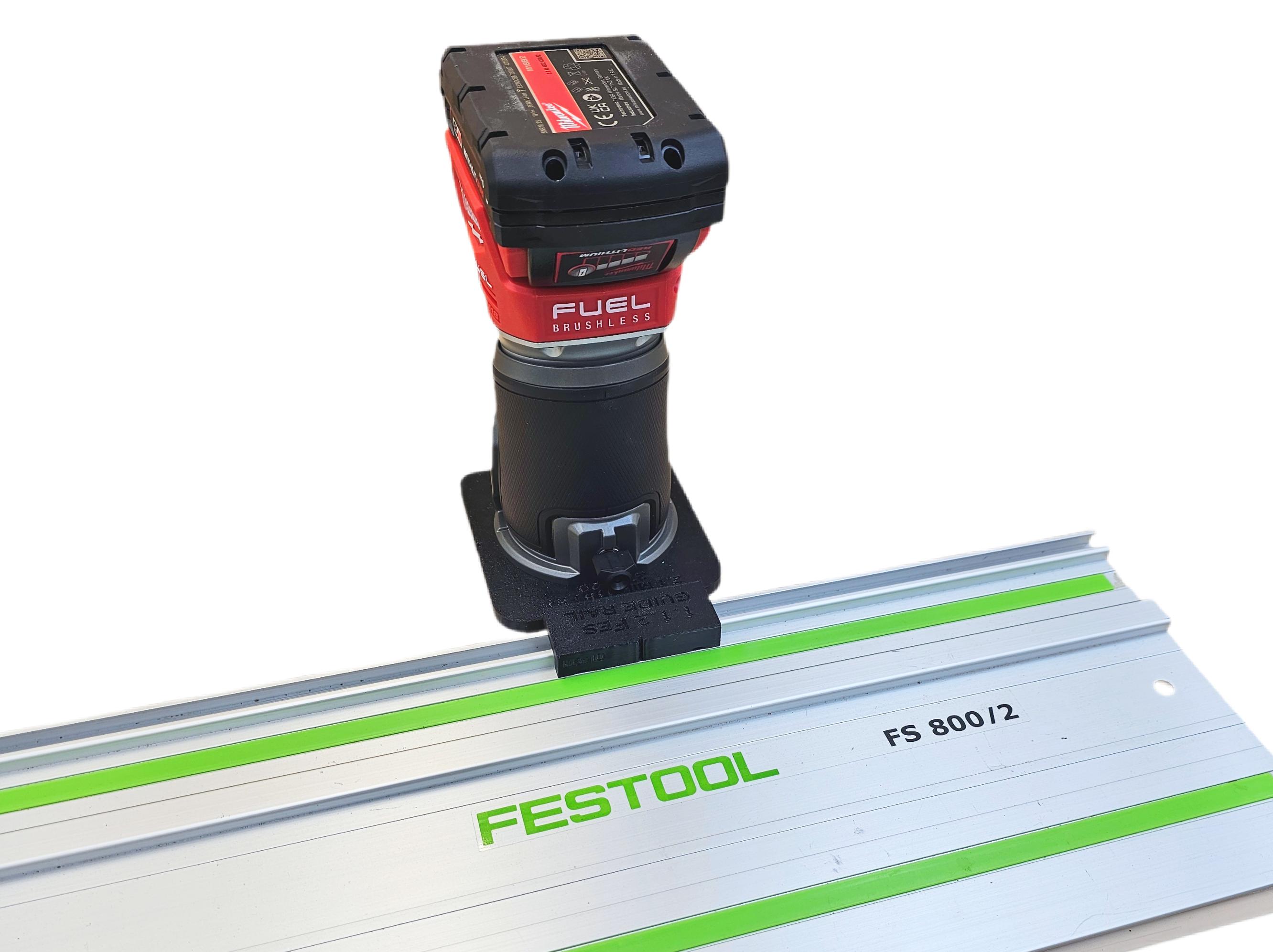 Milwauke M18 FRT 2723-20 Adapter Base Router to FESTOOL Guide Rail