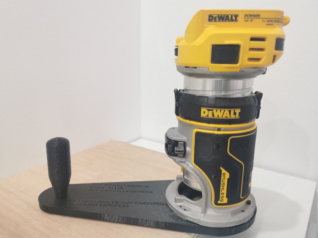 Offset Router Base Dewalt DCW600 DCW604 D26200 Groove Milling Slotting