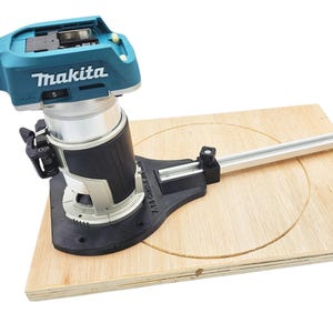 Adaptateur cercle gabarit pour Makita DRT50 RT0700 RT0702 XTR01Z fraisage de rainure de base de gabarit de toupie
