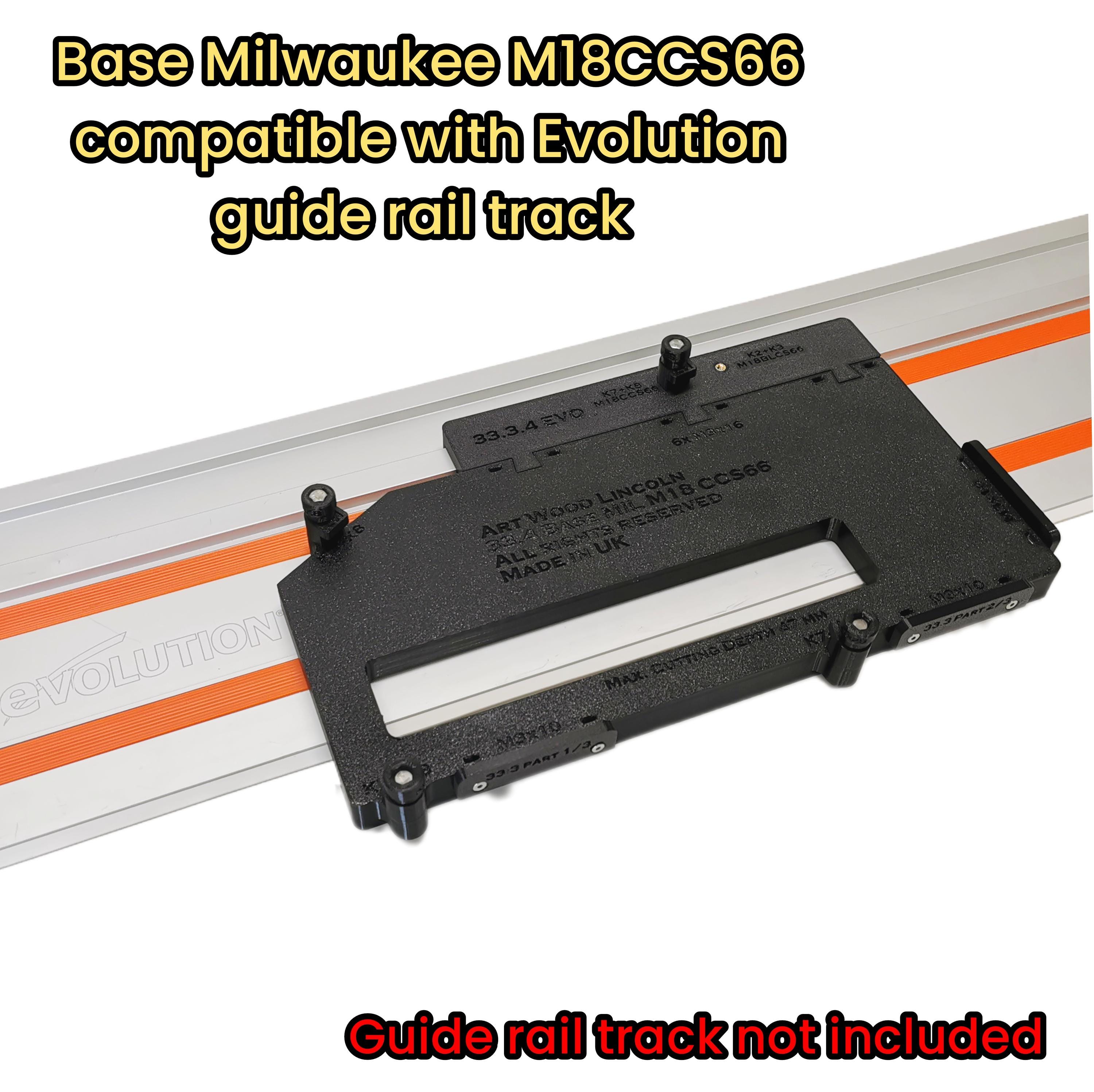 Guide Rail Base for Milwaukee Circular Saw M18CCS66 0 Compatible With Milwaukee Makita Evolution or Festool Guide Rail Track Etsy