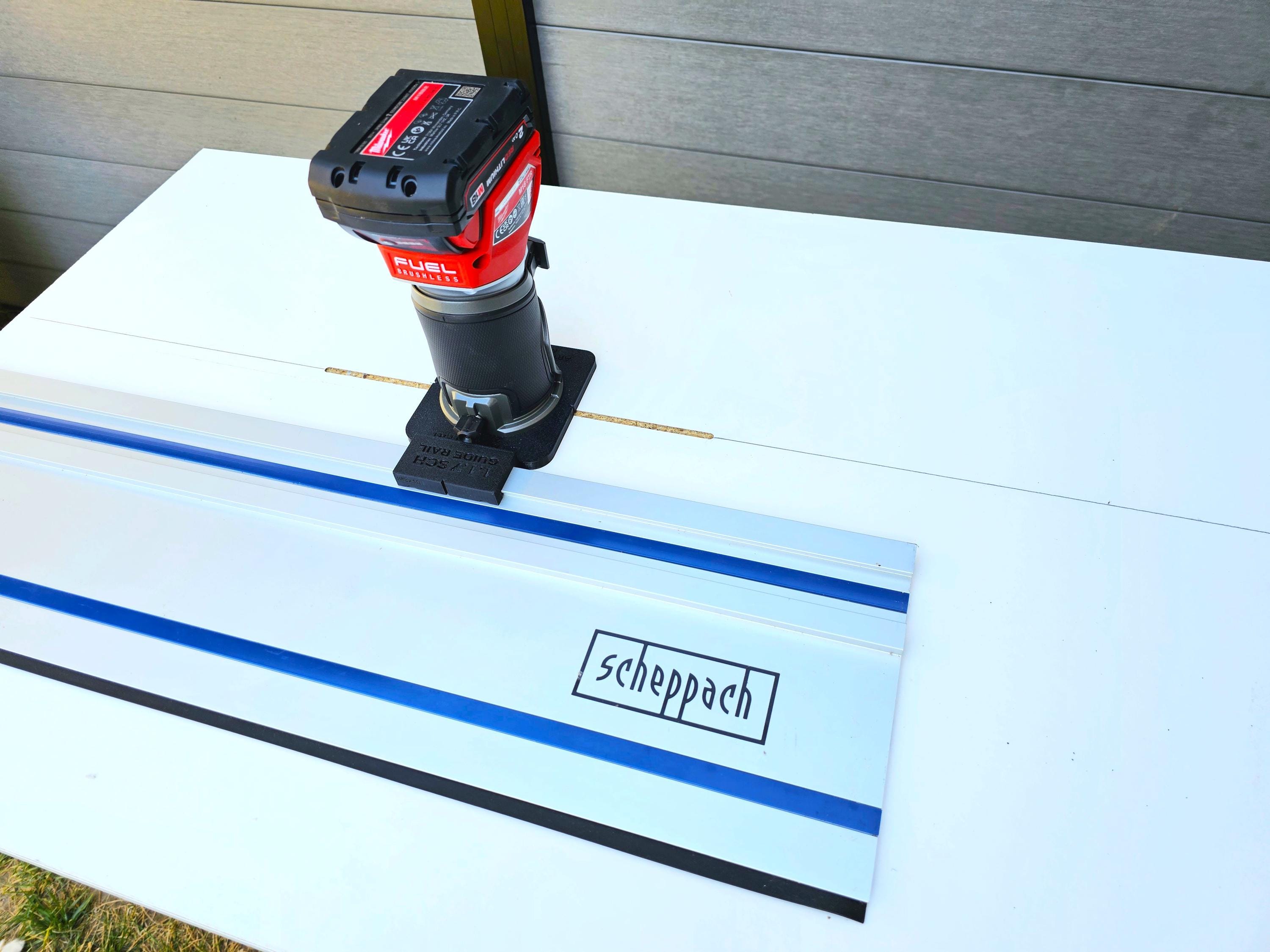 Milwauke M18 FRT 2723-20 Adapter Base Router to SCHEPPACH Guide